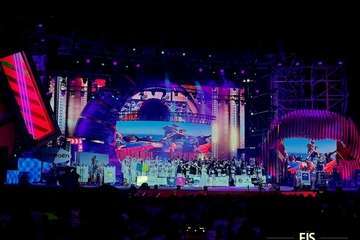 Actuación de la murga teldense Los Nietos de SaryManchez en la segunda fase del concurso carnavalero de la capital grancanaria/FJS Fotografía y TA.